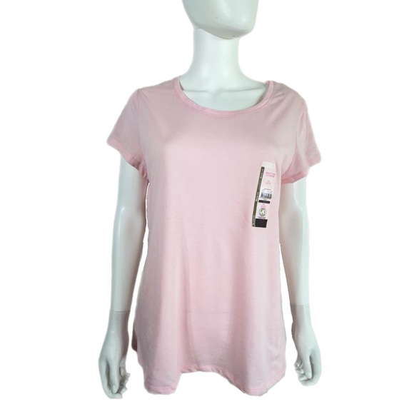 No Boundaries Light Pink Basic Short Sleeve Tee - Picture 1 of 8